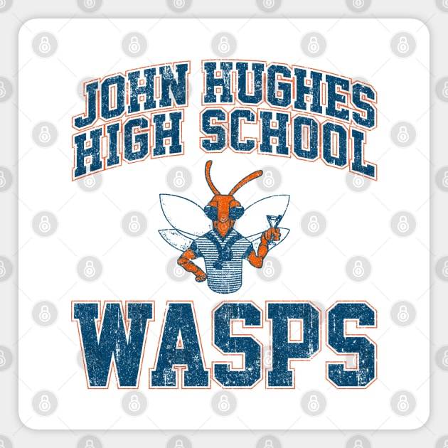 John Hughes High School Wasps (Variant) Magnet by huckblade